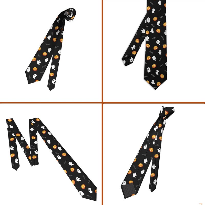 ARESD Men's Tie Funny Neckties Halloween Novelty Ties Formal Party Business Neckties - Image 2